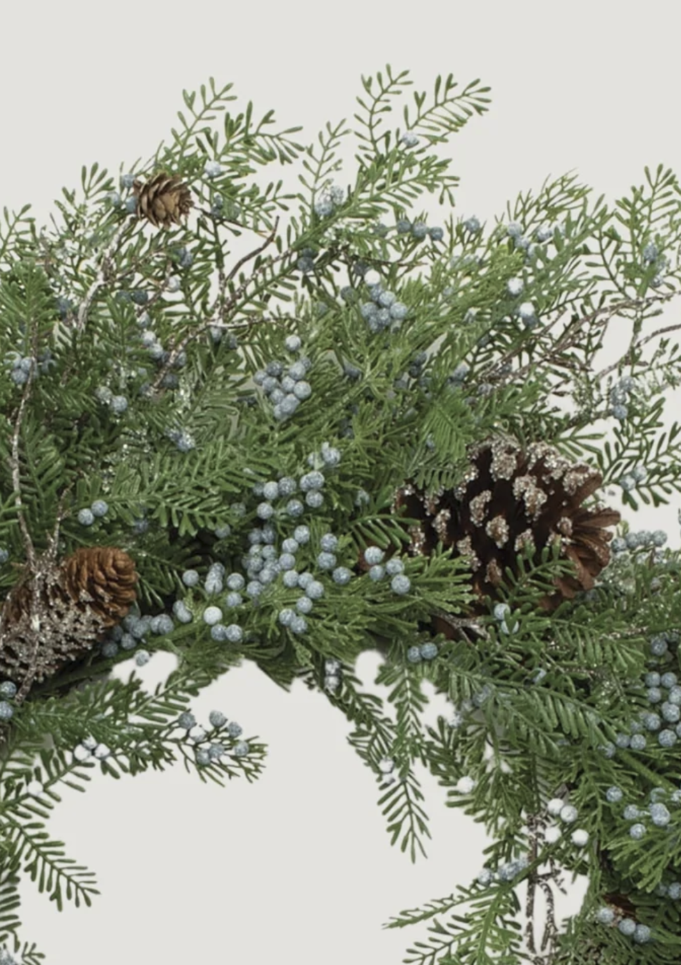 Faux Juniper Wreath for Door and Wall Decor