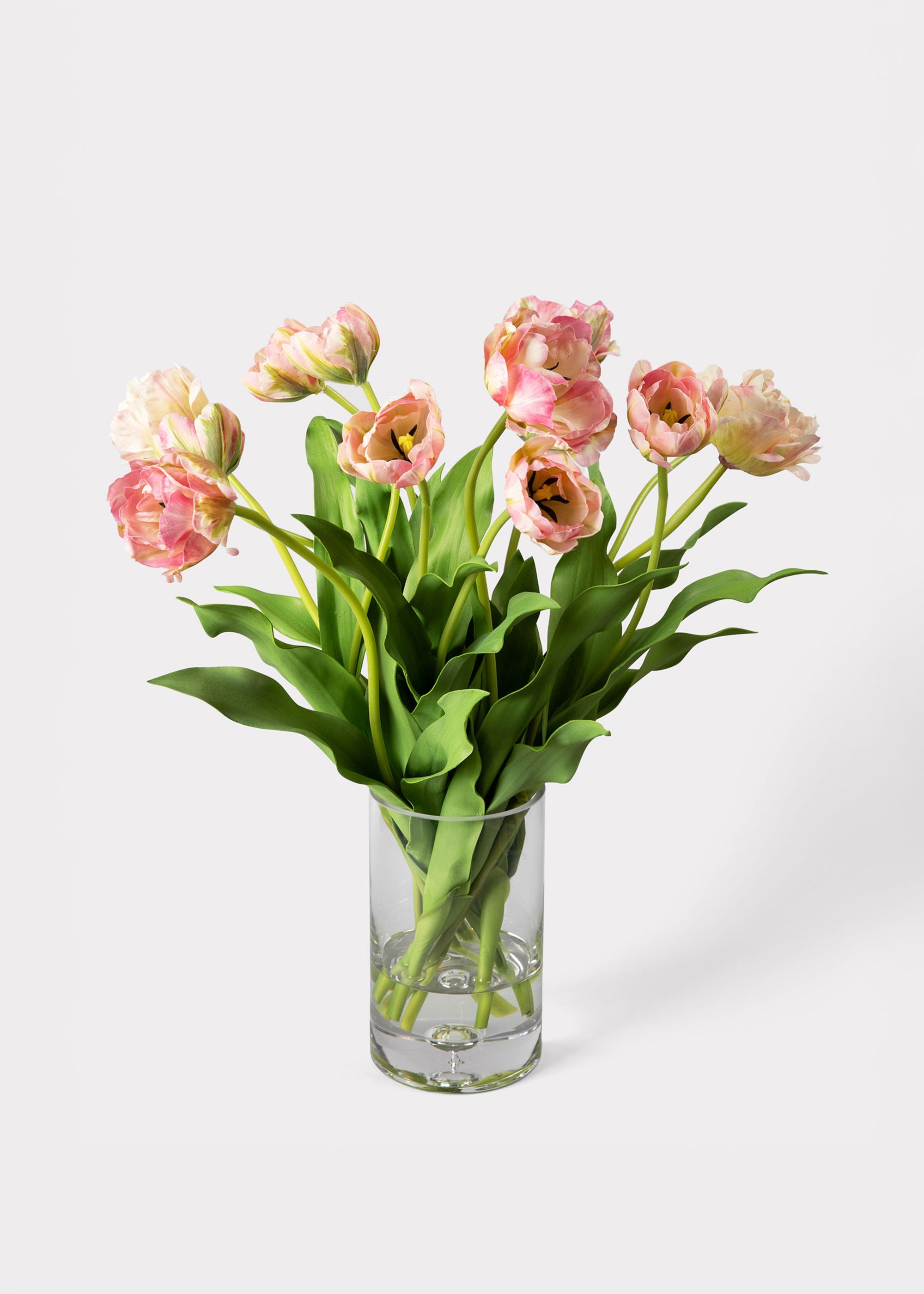 Mauve Faux Tulip Arrangement for Home Decor