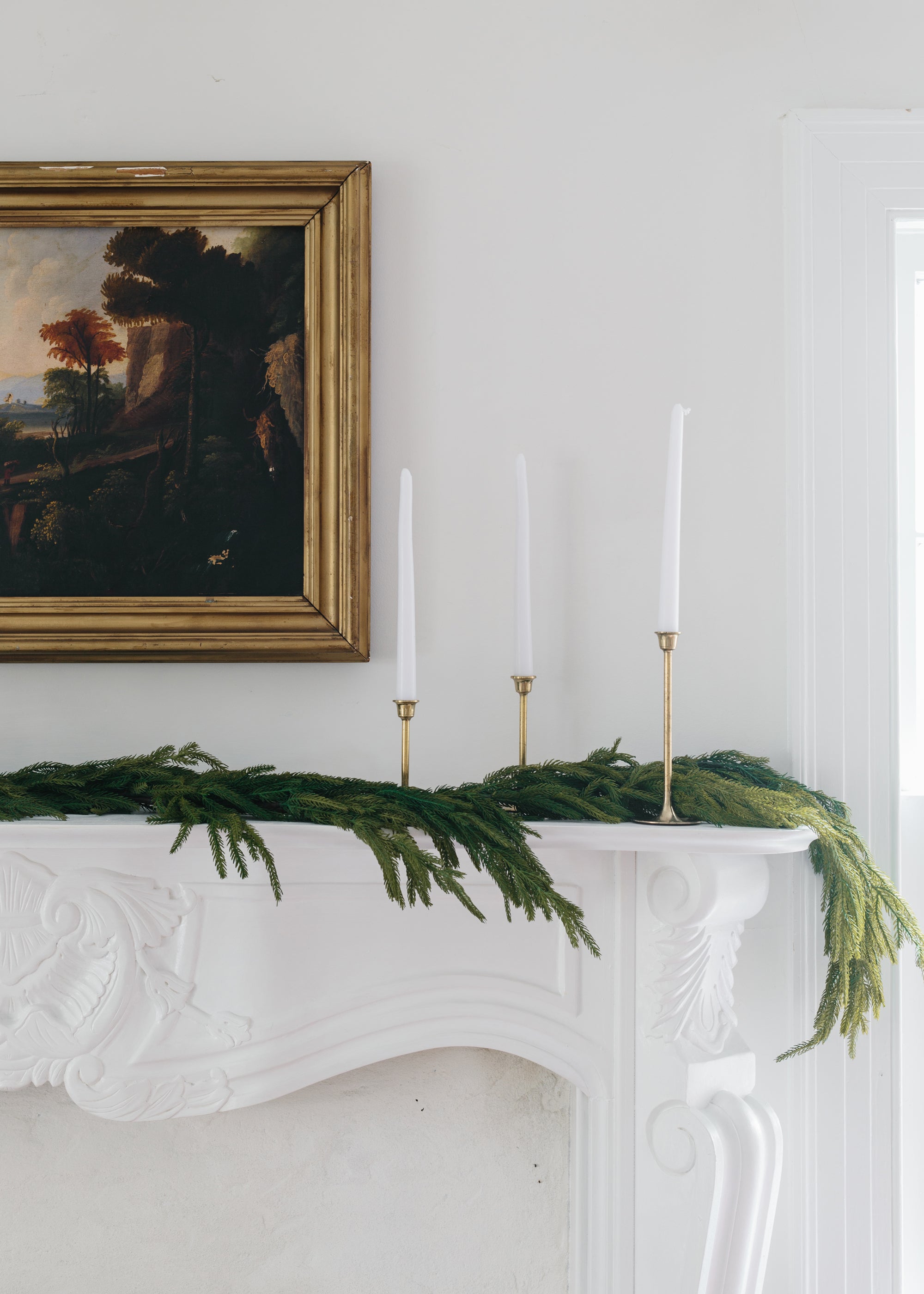 Real Touch Pine Garland for Mantels and Seasonal Decor