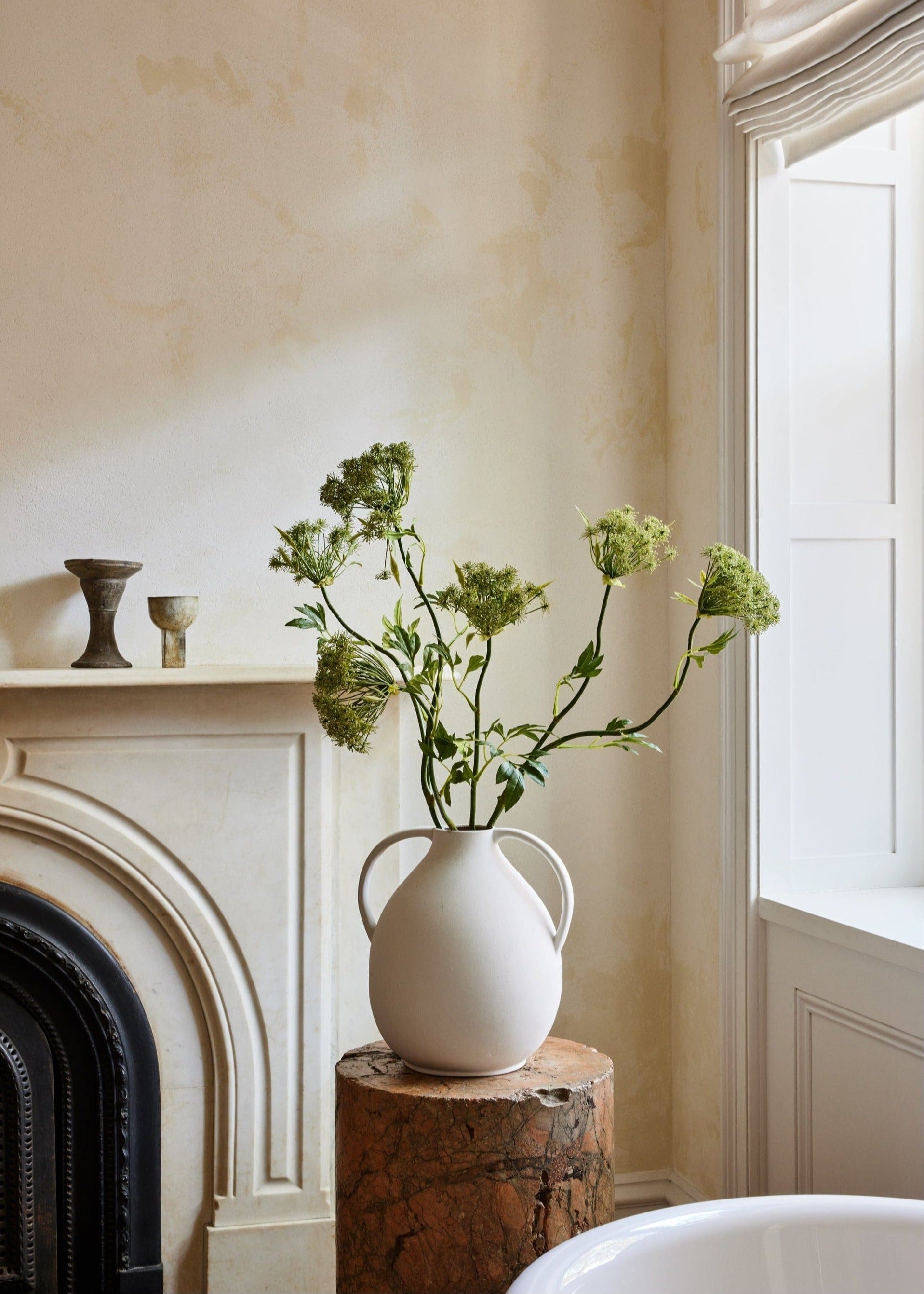 Viralla Clay Jug Vase for Floral Styling