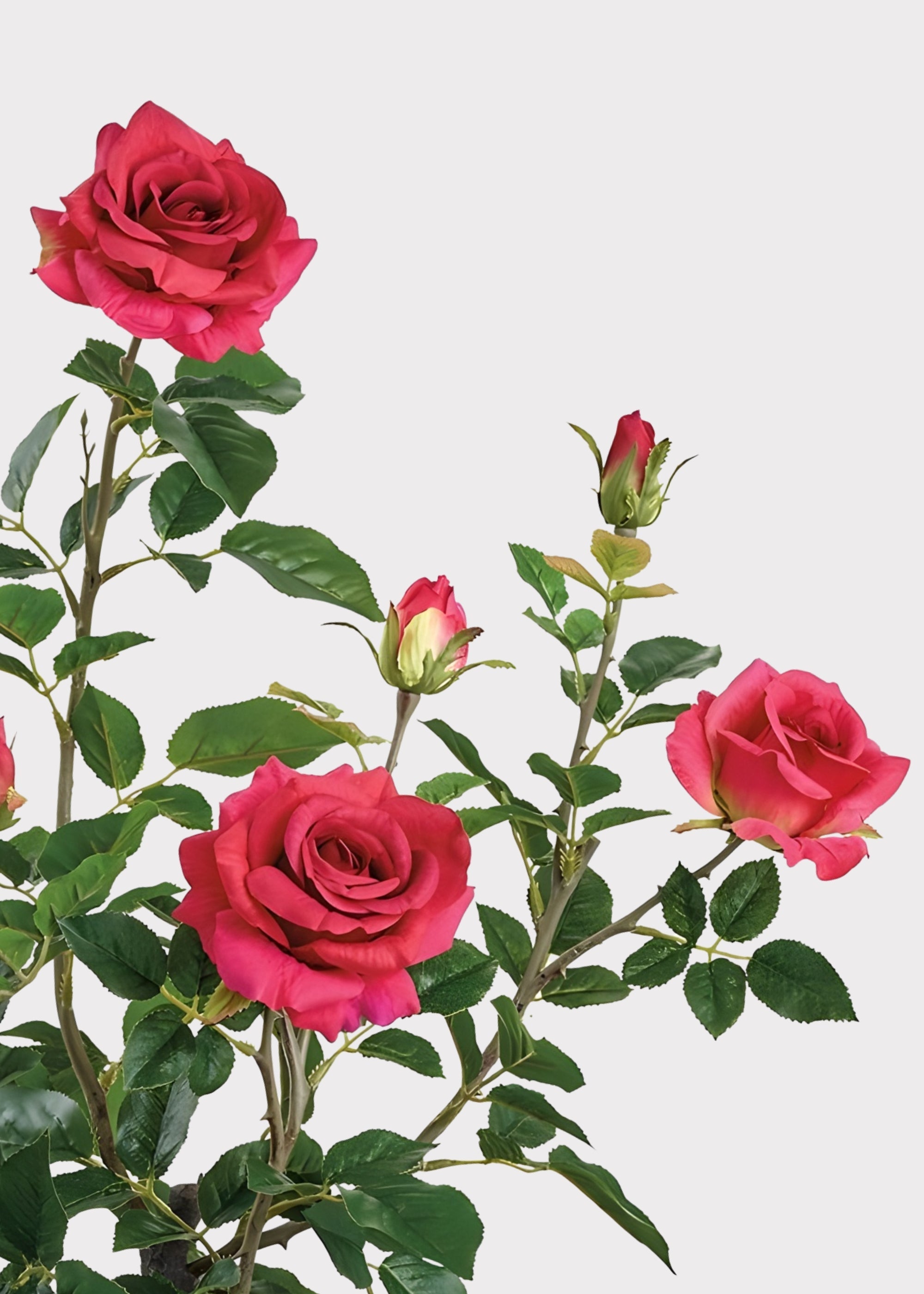 Red Faux Rose Arrangement for Home Decor
