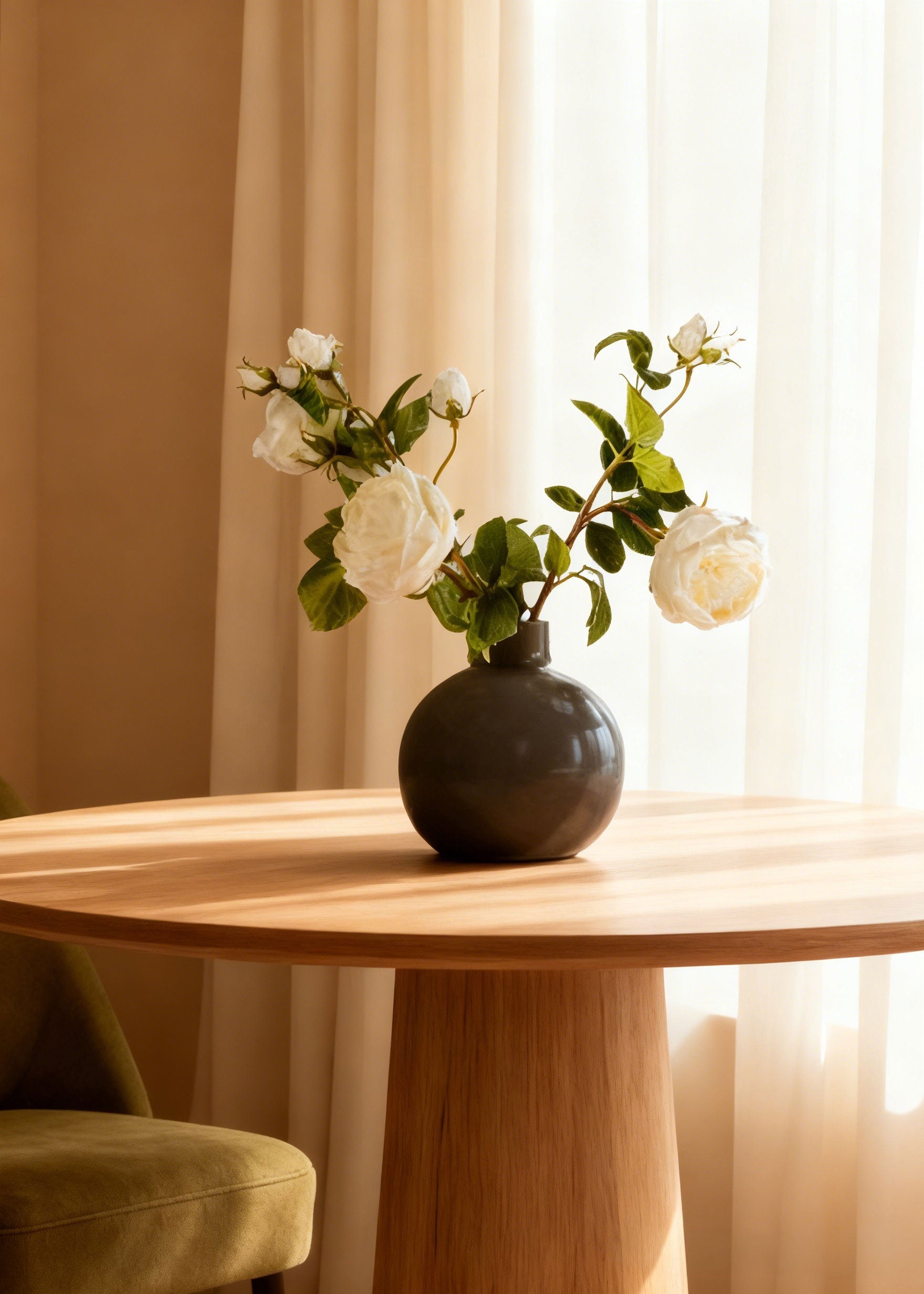 Real Touch Rose Stem for Vase Styling