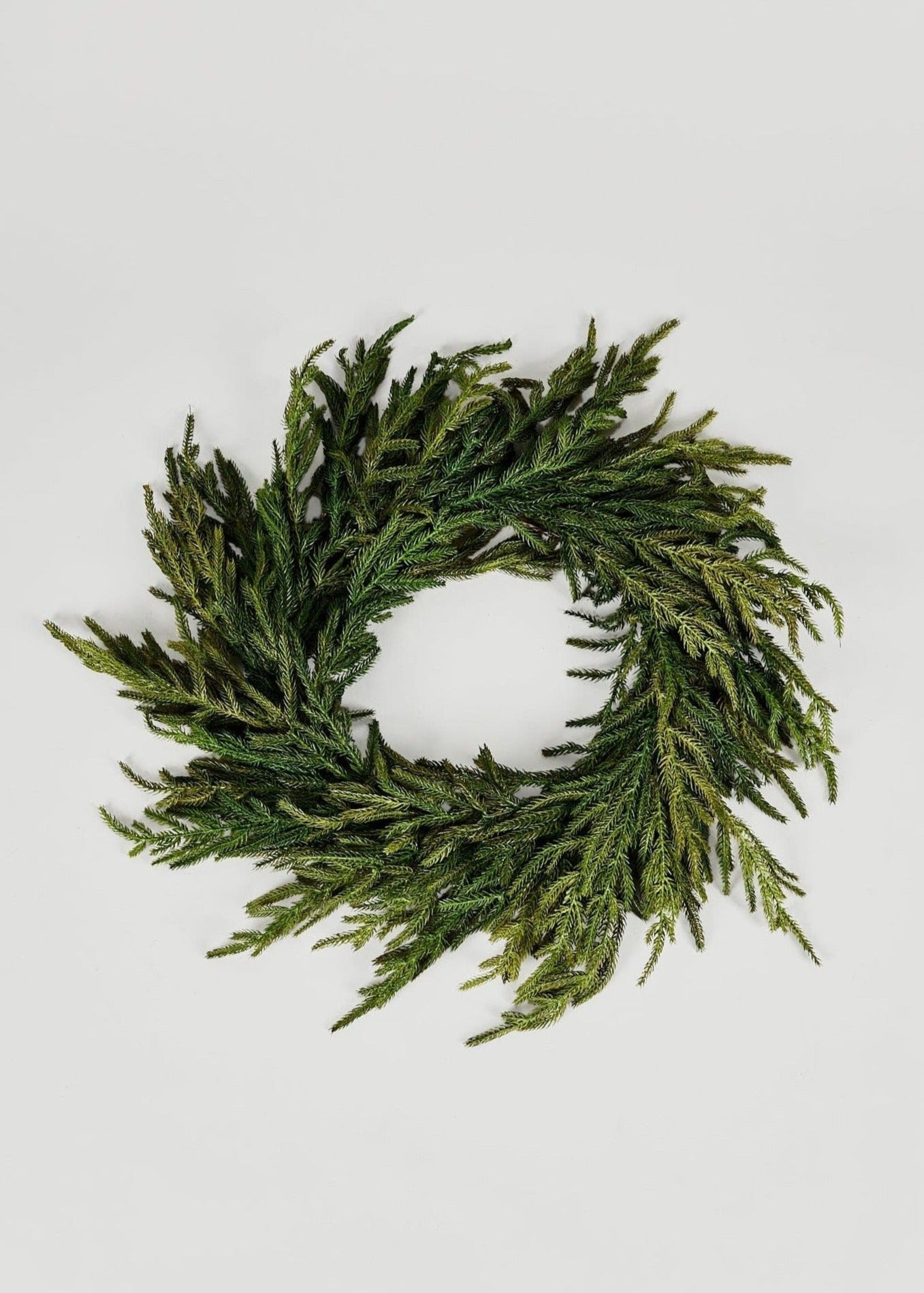 Real Touch Pine Wreath for Door and Wall Decor
