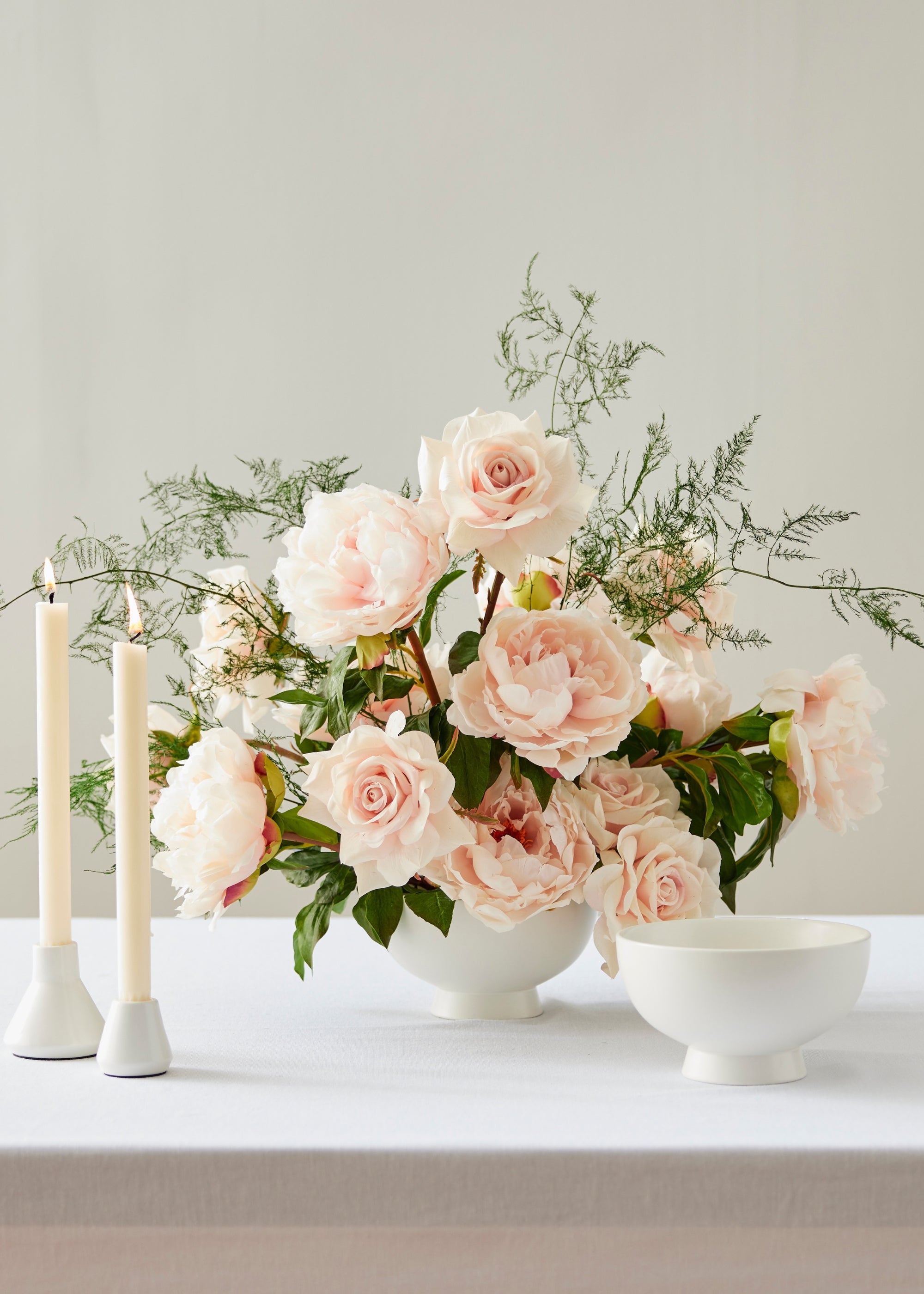 Blush Real Touch Peony Stem for Vase Styling