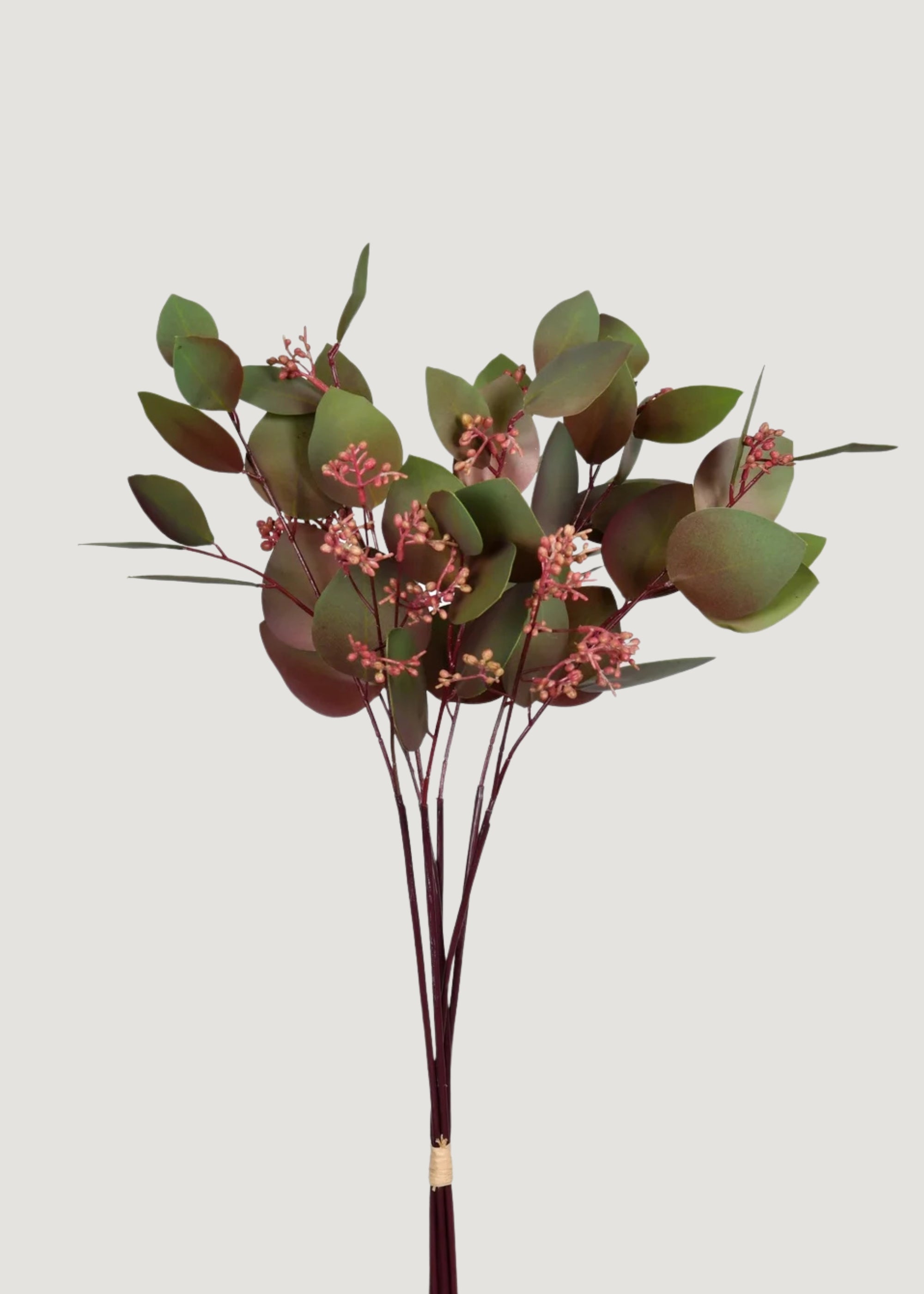 Burgundy Faux Eucalyptus Bundle for Seasonal Vase Styling