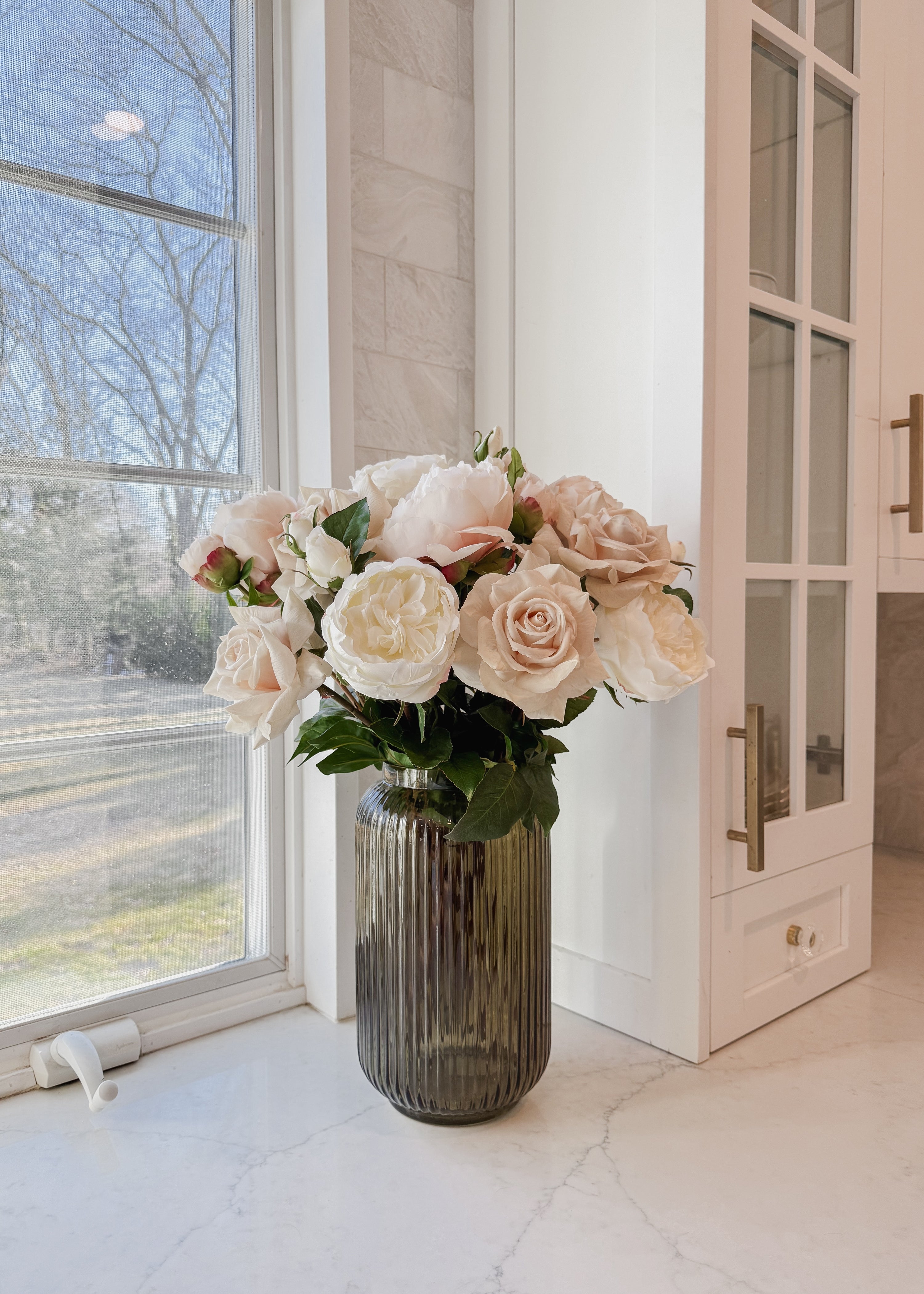 Real Touch Rose Stem for Vase Styling