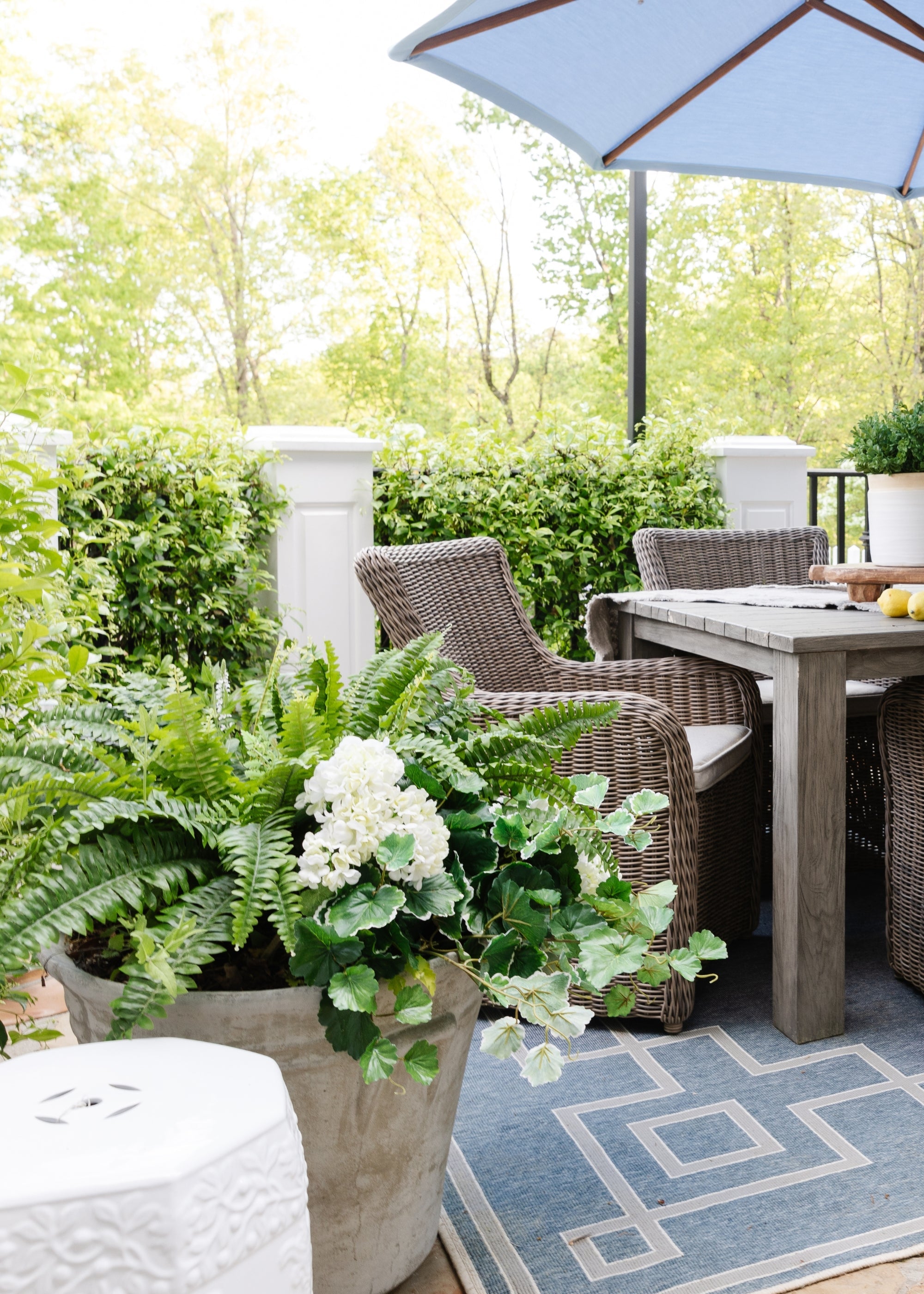 Faux Fern Bush for Vase Styling