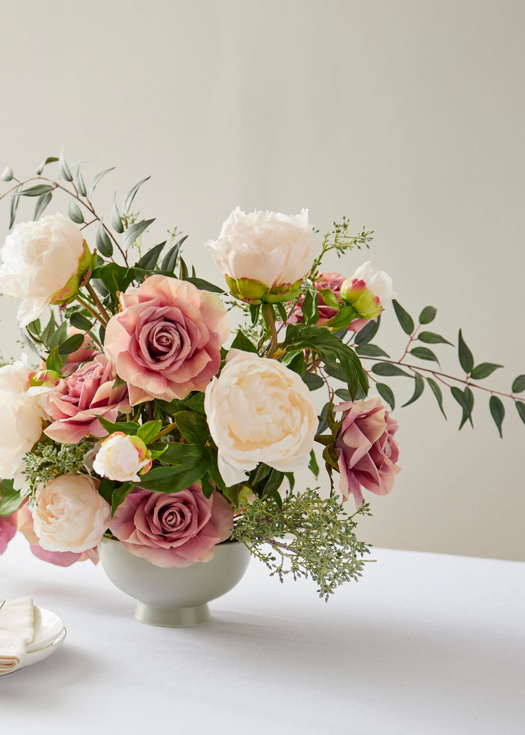 Faux Eucalyptus Stem for Vase Styling