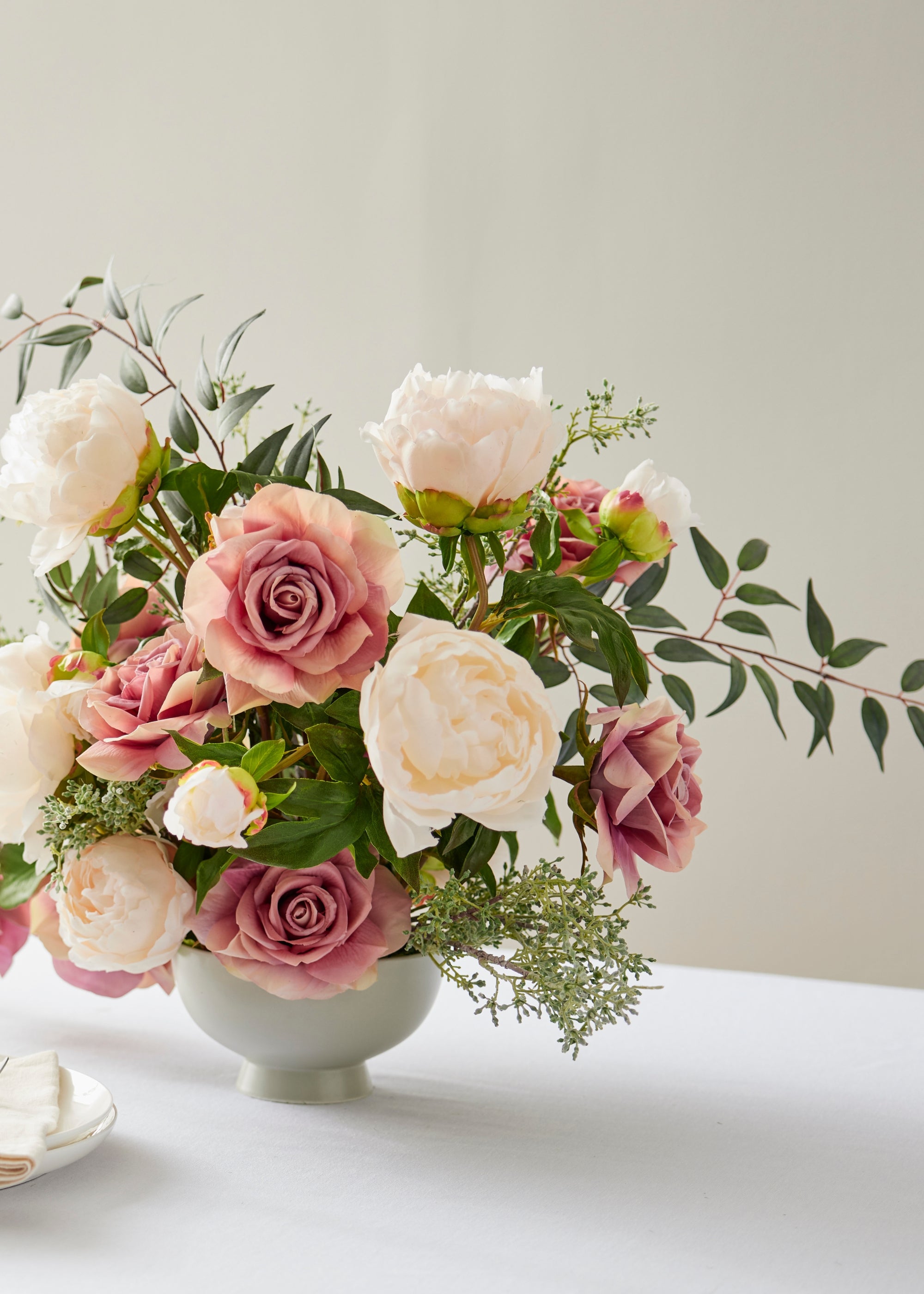 Faux Eucalyptus Stem for Vase Styling