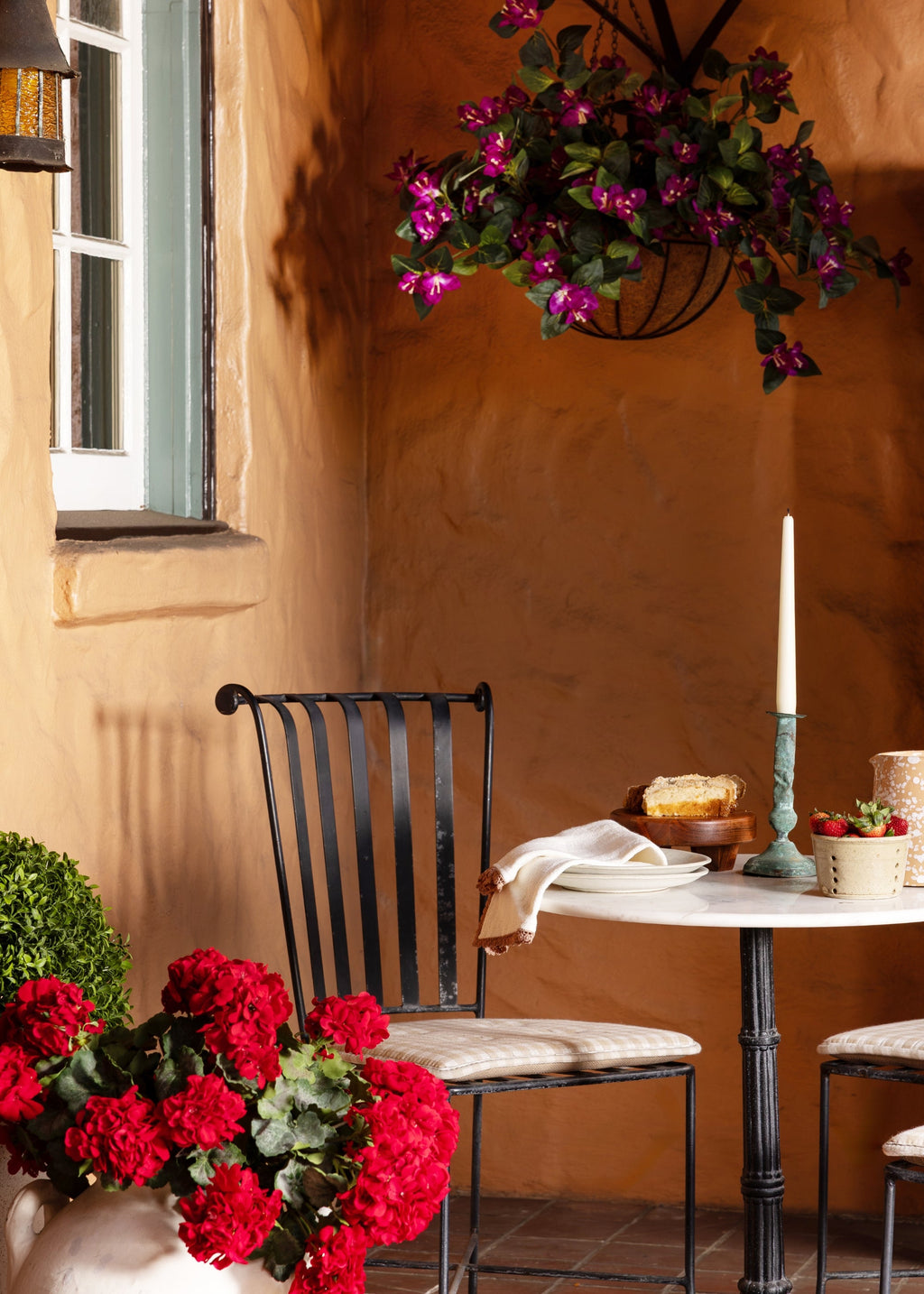 Faux Uv Treated Outdoor Bougainvillea Hanging Bush for Vase Styling