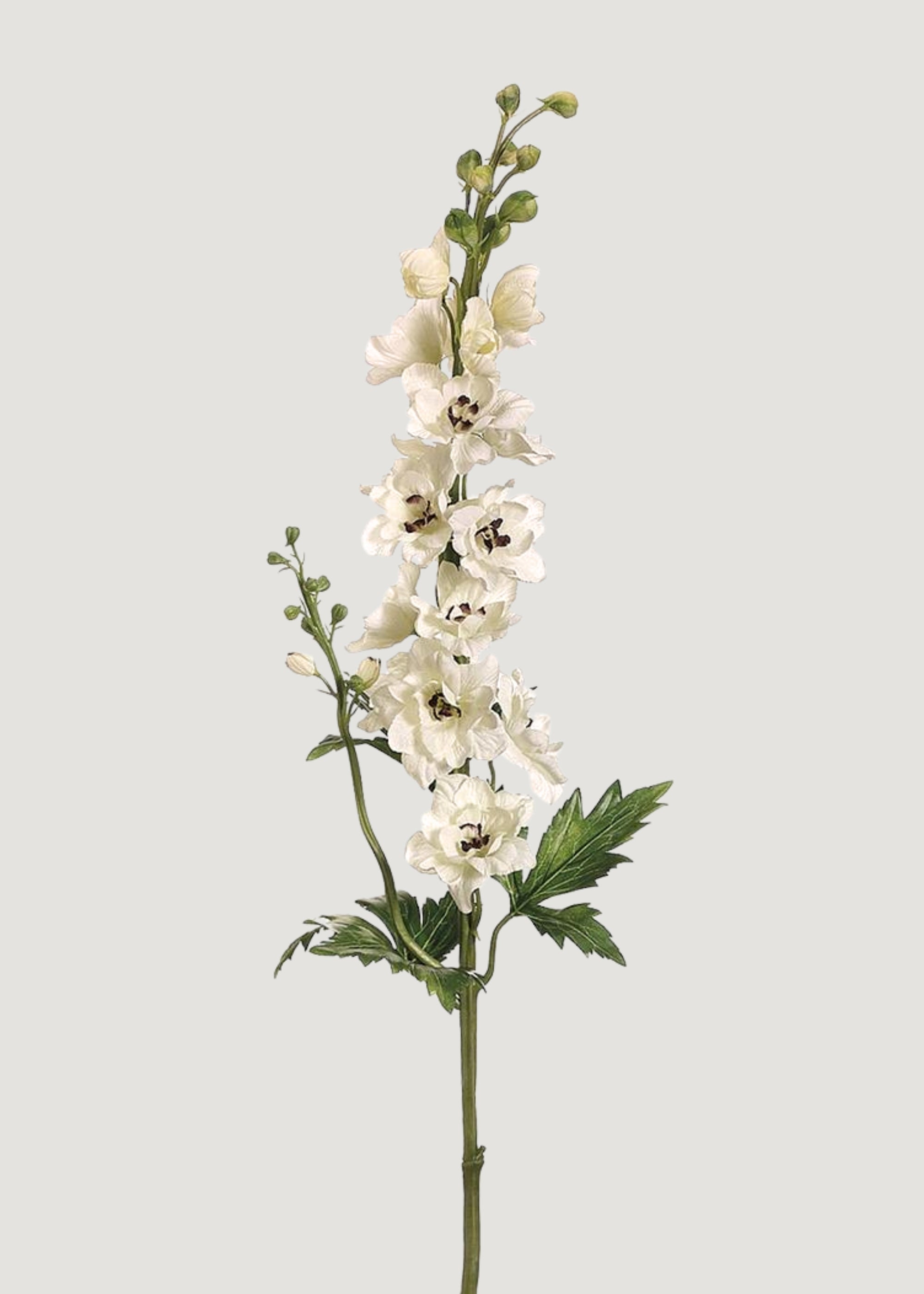 Cream Faux Delphinium Stem for Vase Styling