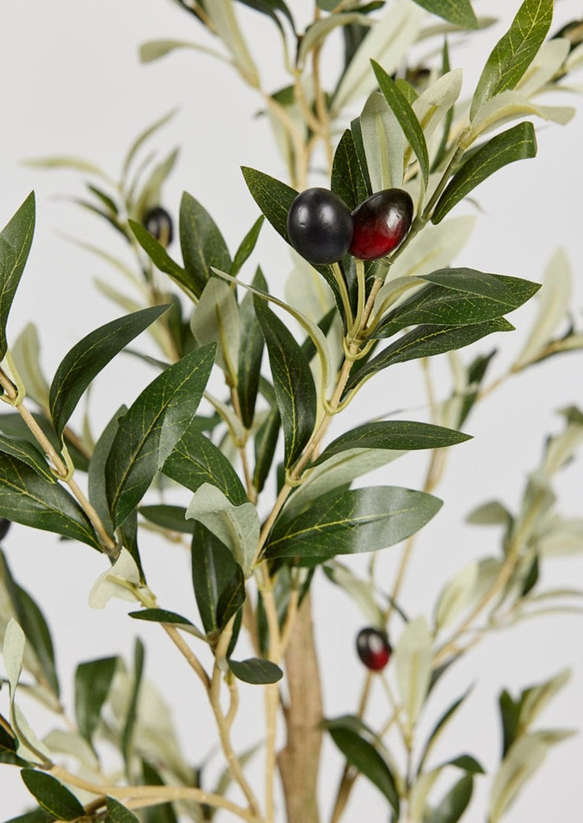 Green Faux Olive Arrangement for Home Decor