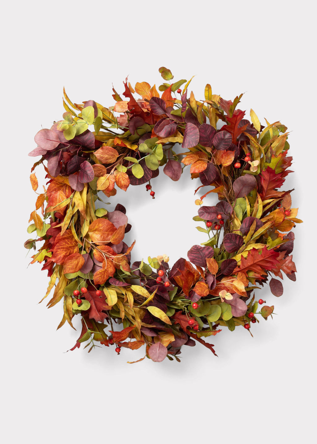 Faux Eucalyptus Wreath for Door and Wall Decor
