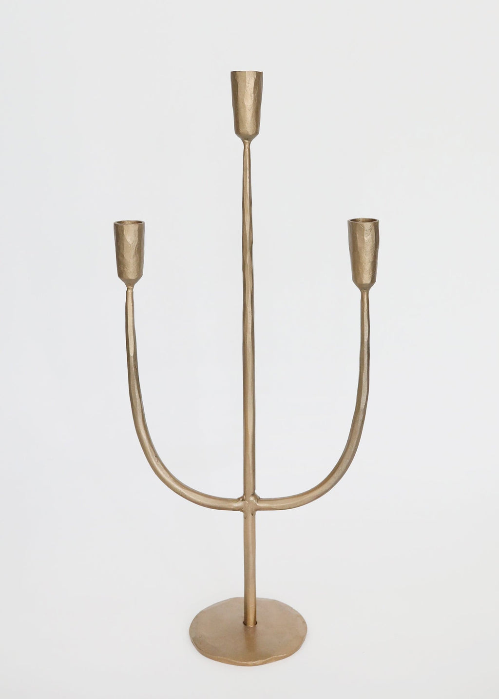 Antique Gold Candelabra Candle Holder for Tabletop Styling