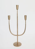 Antique Gold Candelabra Candle Holder for Tabletop Styling
