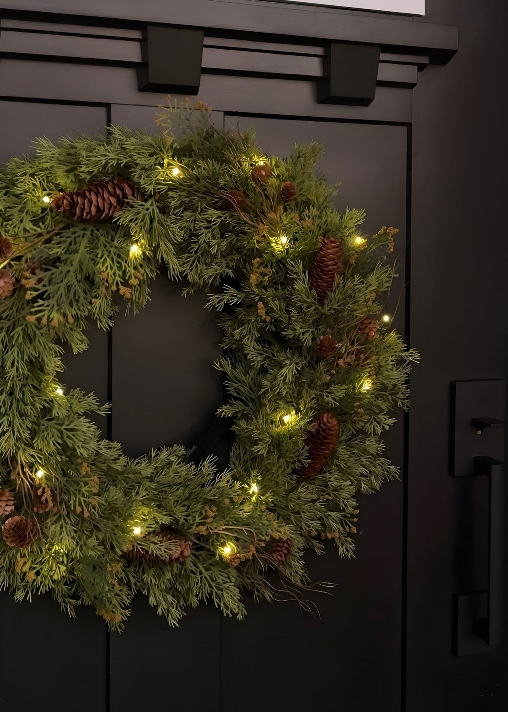Faux Pine Wreath for Door and Wall Decor