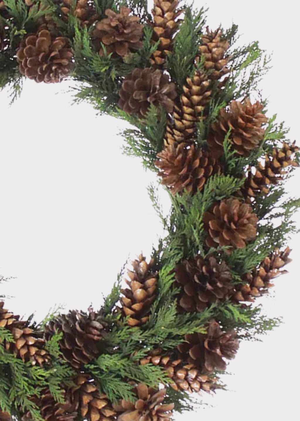 Faux Pine, Cedar Wreath for Door and Wall Decor