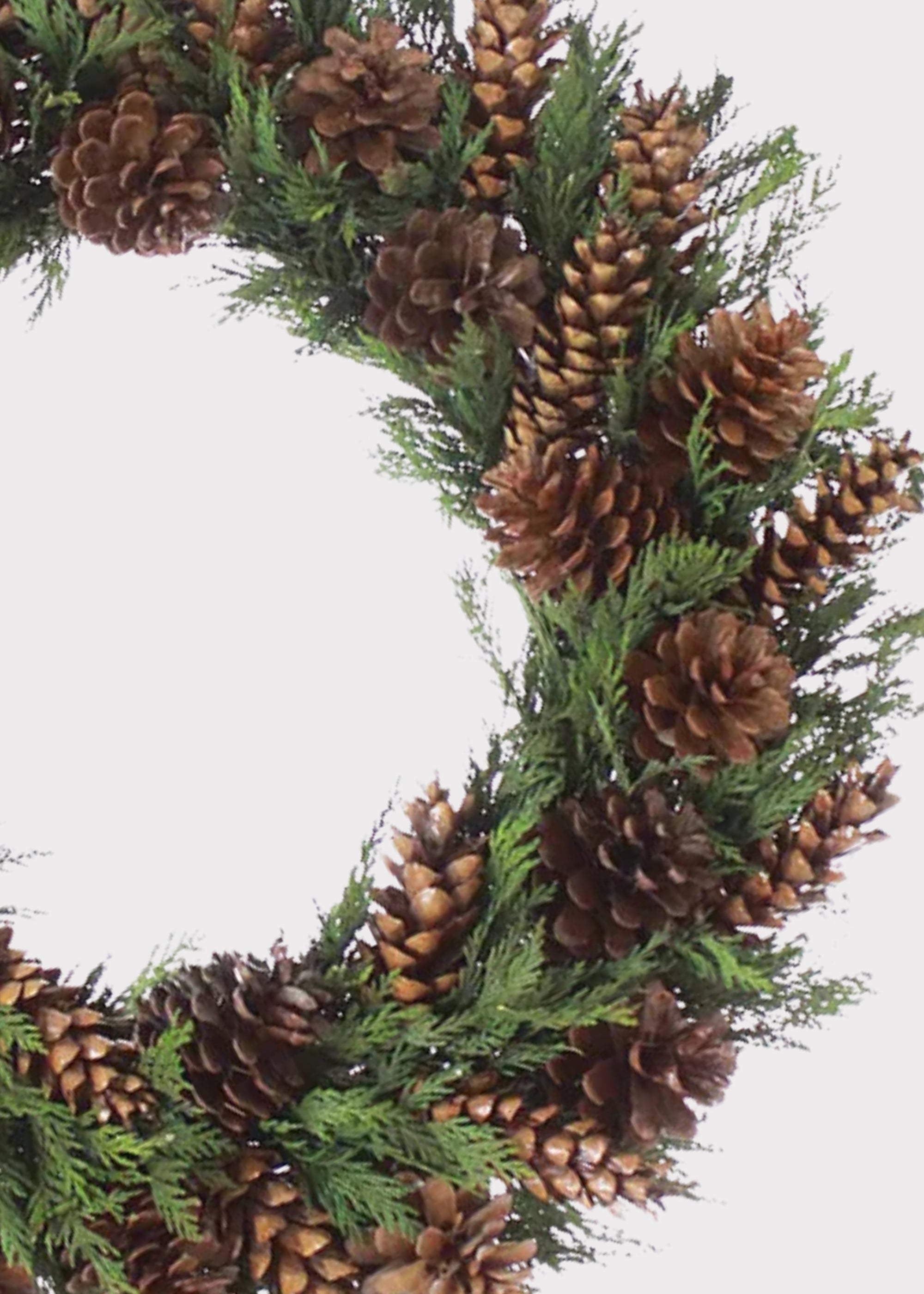 Faux Pine, Cedar Wreath for Door and Wall Decor