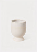 Footed Ceramic Laney Speckled White Vase for Floral Styling