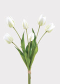 White Faux Tulip Bundle for Vase Styling