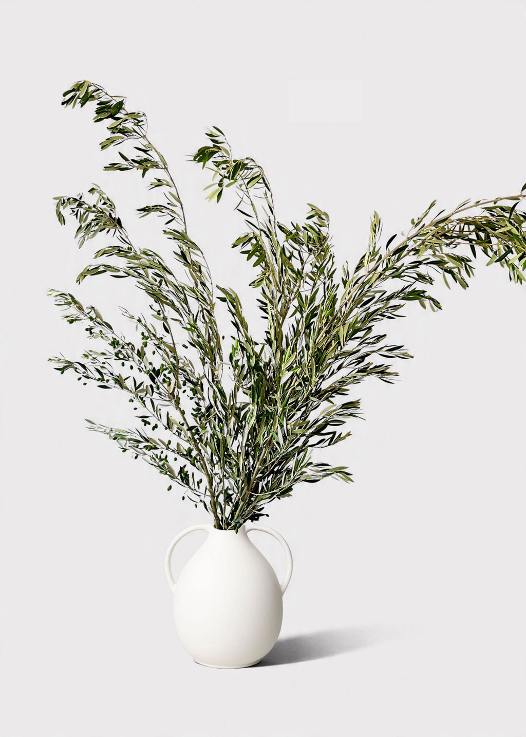 Green Faux Olive Branch for Vase Styling