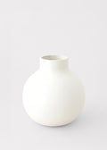 Afloral™ Creamy White Round Ceramic Vase for Floral Styling