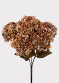 Brown Faux Hydrangea Bush for Vase and Wedding Styling
