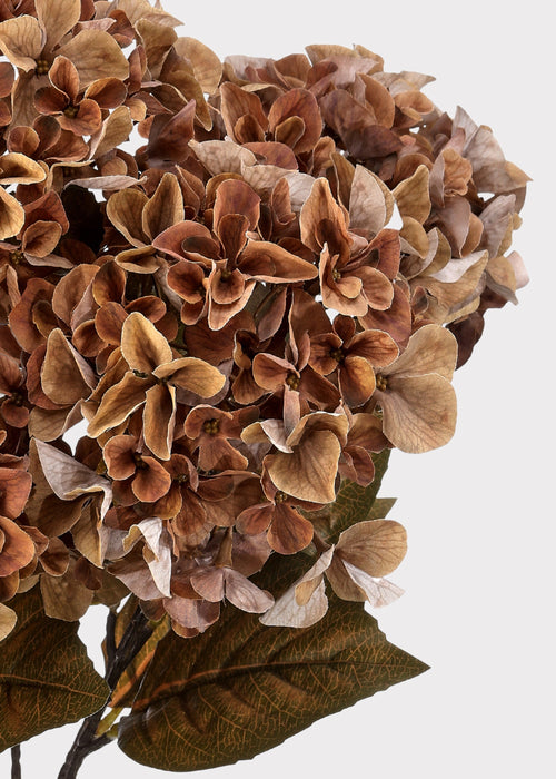 Brown Faux Hydrangea Bush for Vase and Wedding Styling