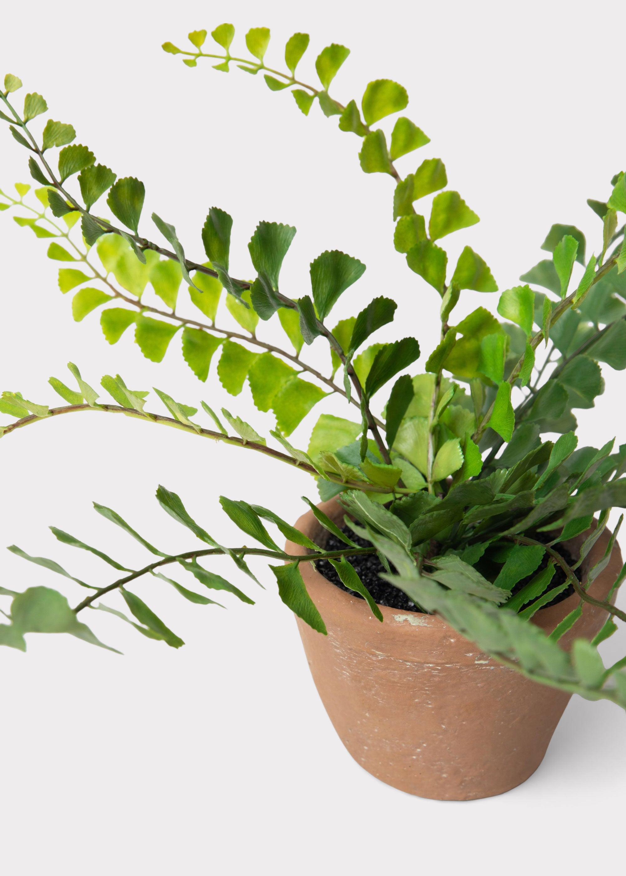 Orange Faux Fern Arrangement for Home Decor