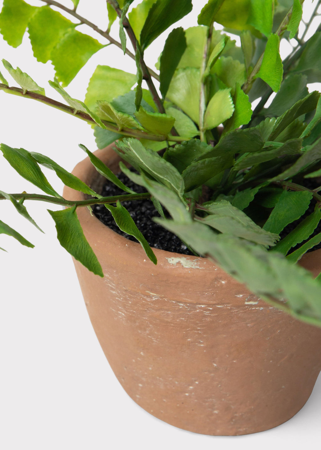 Orange Faux Fern Arrangement for Home Decor