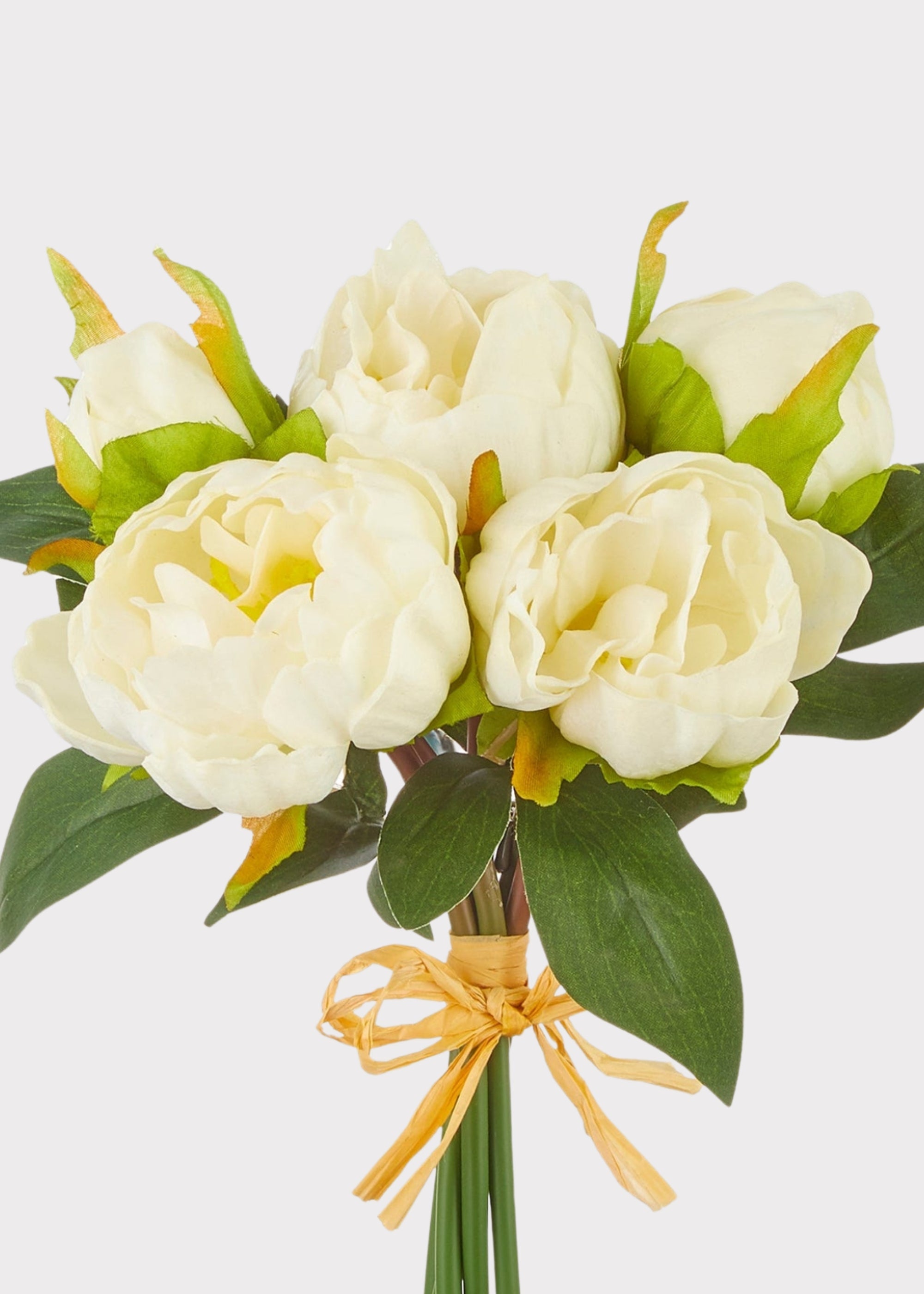 White Real Touch Peony Bundle for Vase and Wedding Styling