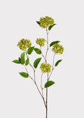 Green Faux Hydrangea Branch for Vase Styling
