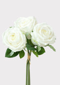 White Faux Rose Bundle for Vase and Wedding Styling