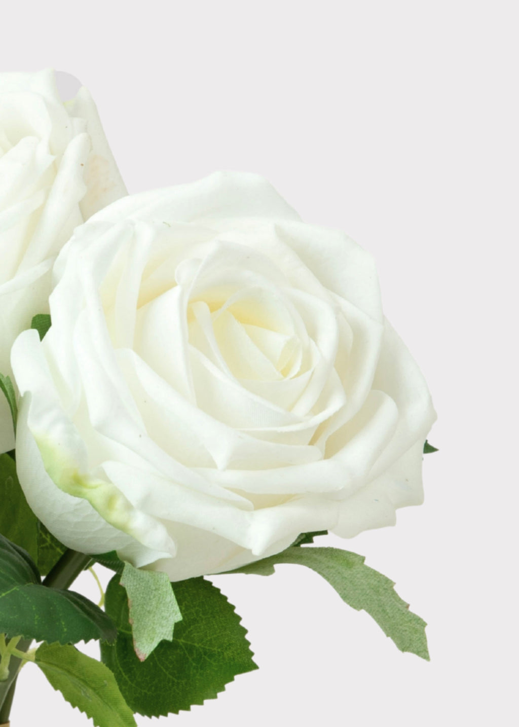 White Faux Rose Bundle for Vase and Wedding Styling