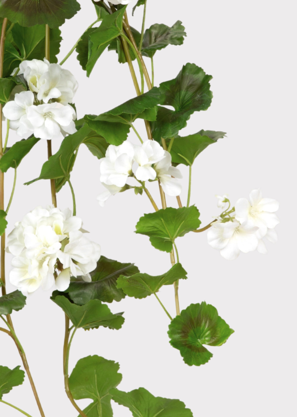 Faux Uv Treated Indoor/outdoor Geranium Hanging Bush for Vase Styling