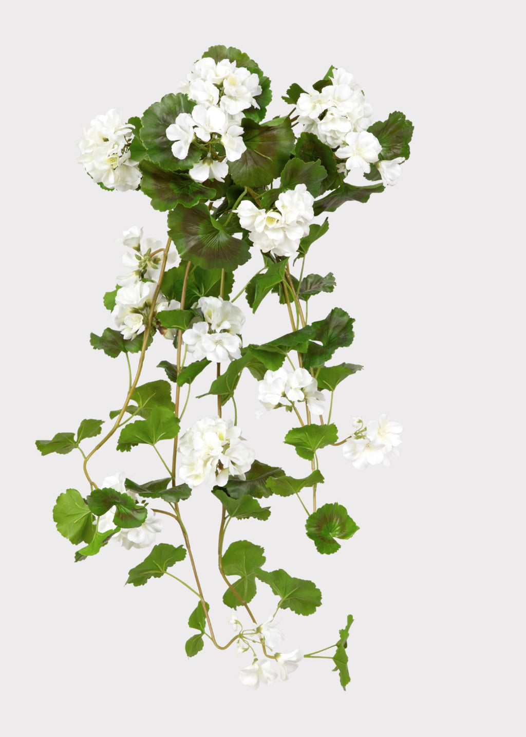 Faux Uv Treated Indoor/outdoor Geranium Hanging Bush for Vase Styling