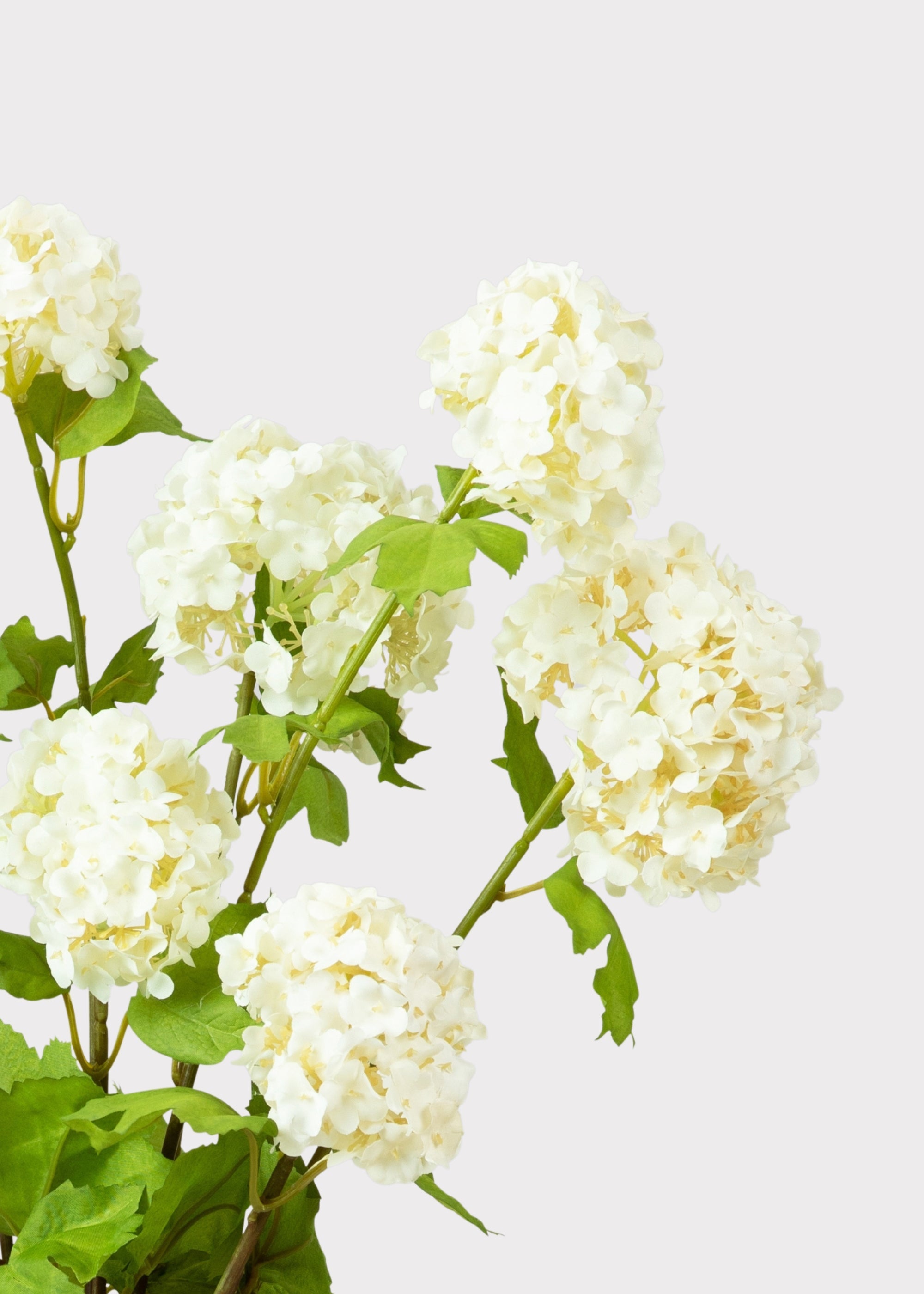 White Faux Hydrangea Bundle for Vase Styling