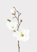 Cream Faux Magnolia Stem for Vase and Wedding Styling