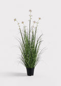 Mauve Faux Grass Arrangement for Home Decor