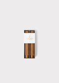 Set 2 Hexagon Taper Candles Caramel Hue for Tabletop Styling