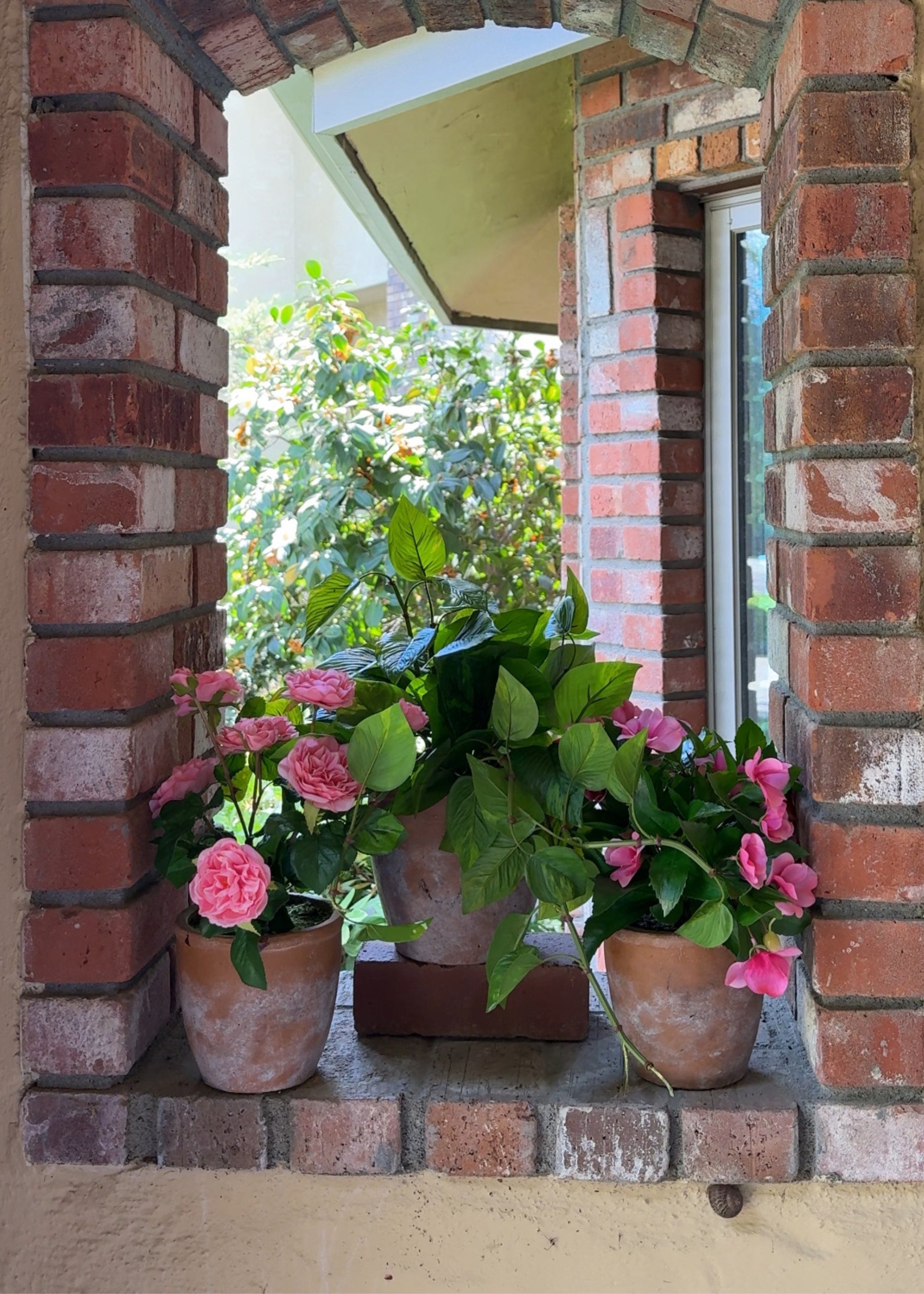 Pink Real Touch Rose Arrangement for Home Decor