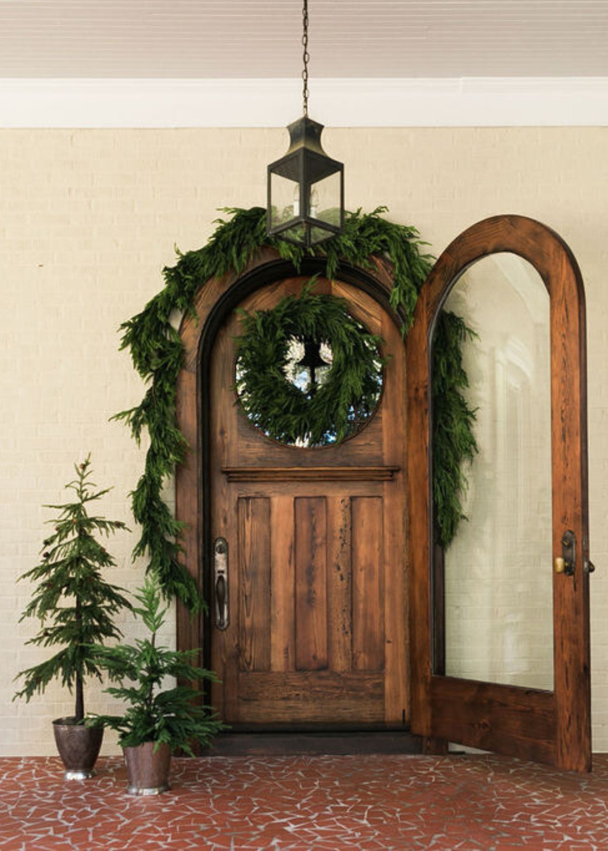 Faux Pine Arrangement for Home Decor