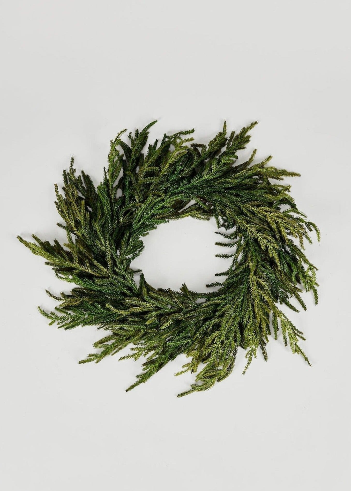 Real Touch Pine Wreath for Door and Wall Decor
