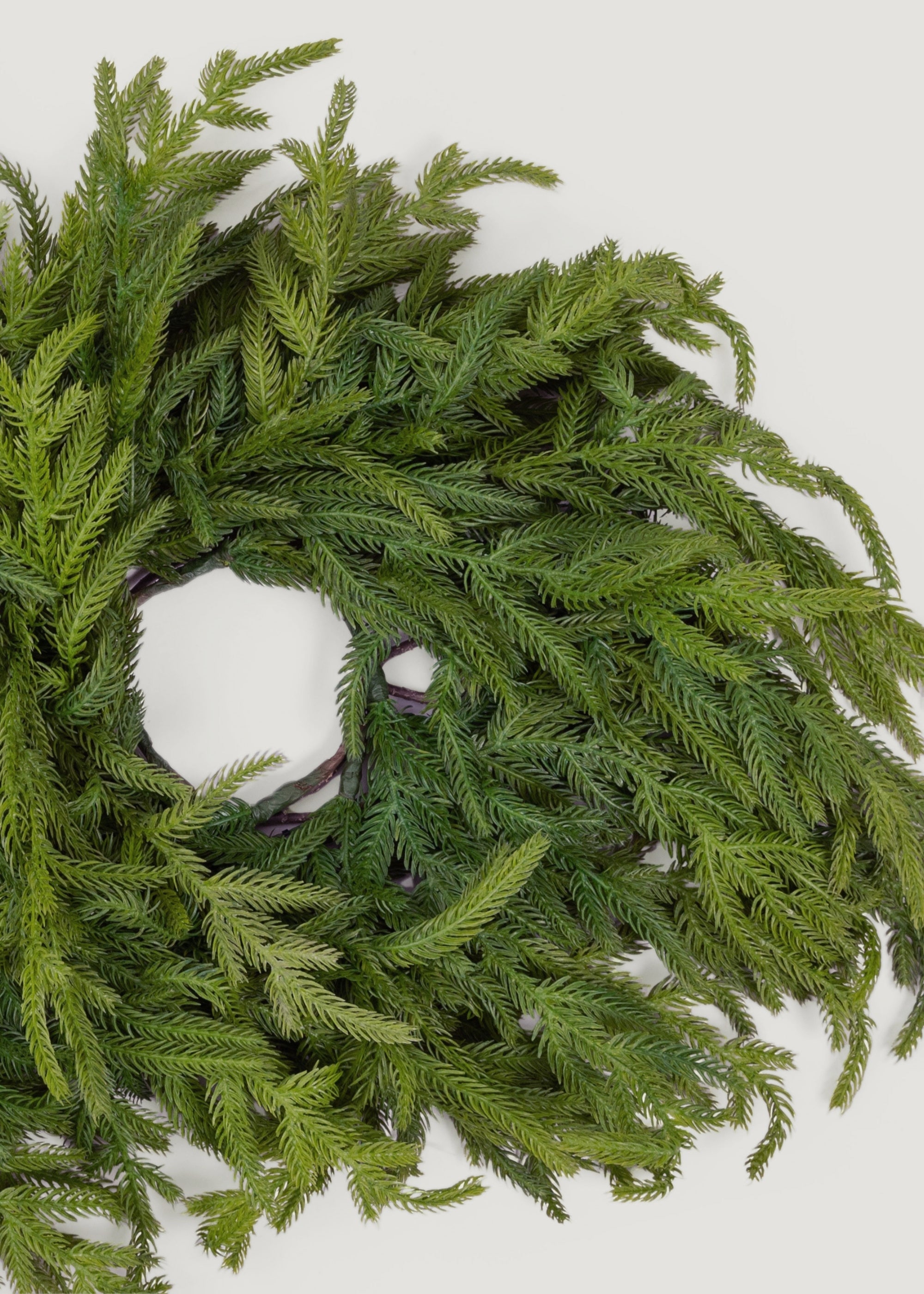 Real Touch Pine Wreath for Door and Wall Decor
