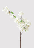 White Faux Cherry Blossom Stem for Vase Styling