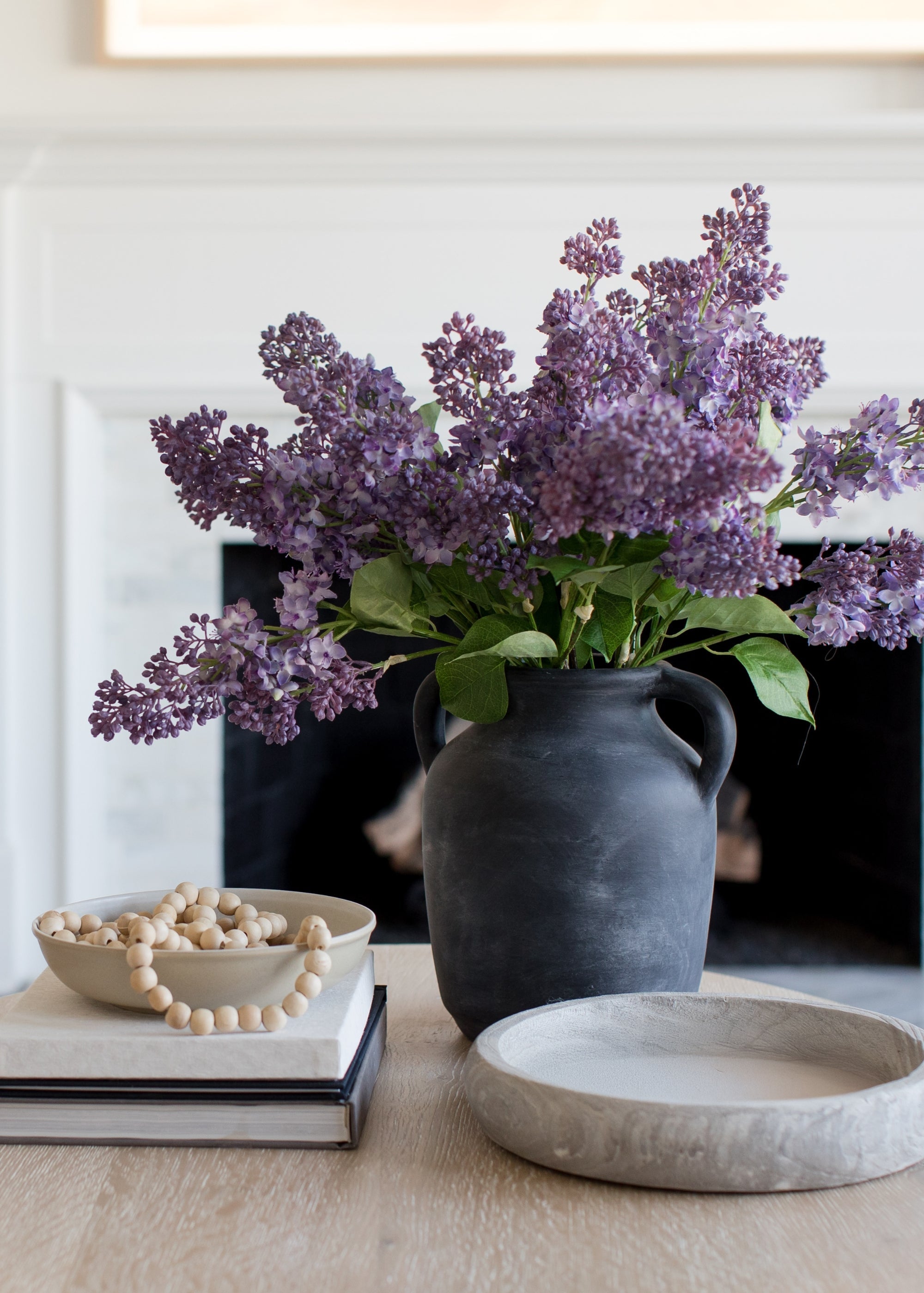 Purple Faux Lilac Stem for Vase Styling