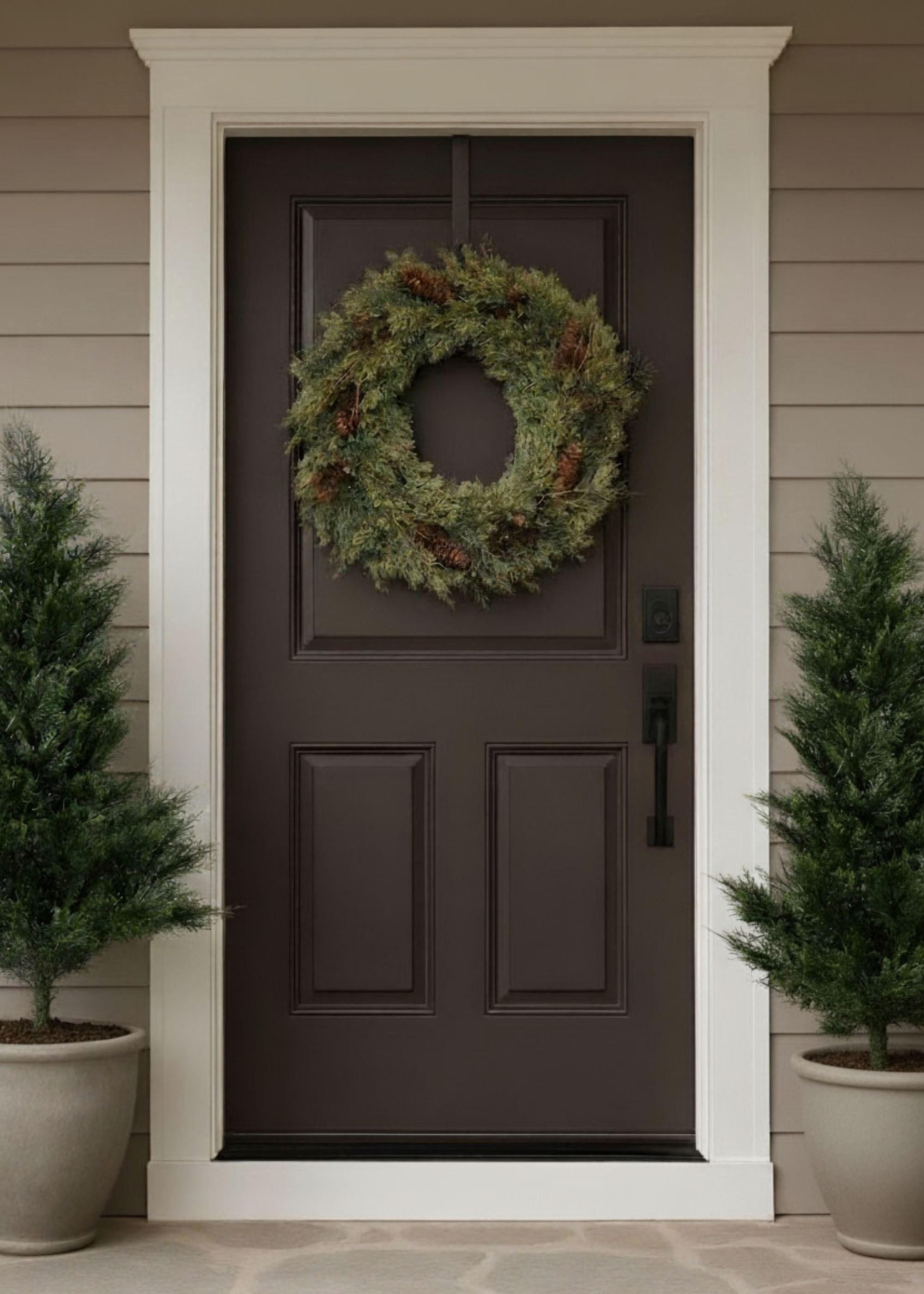 Faux Pine Wreath for Door and Wall Decor