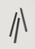 Pack 3 Taper Candles Black for Tabletop Styling