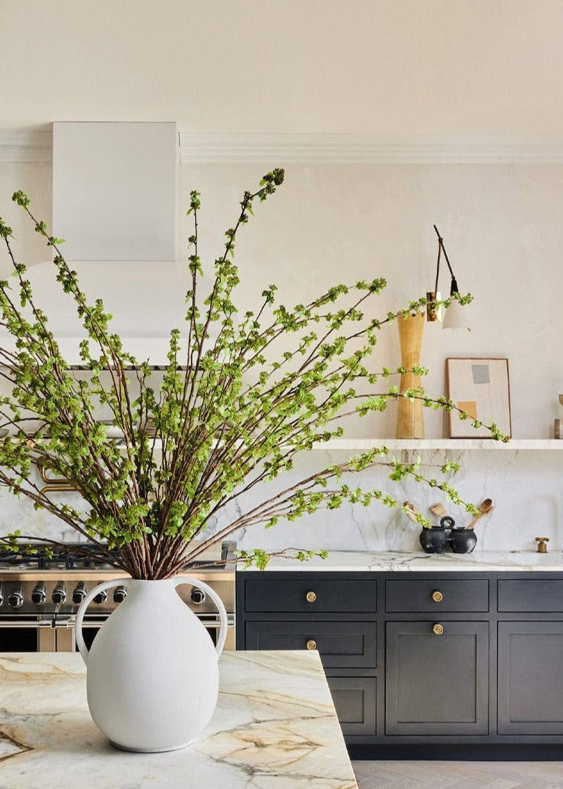 Faux With Green Buds Branch for Seasonal Vase Styling
