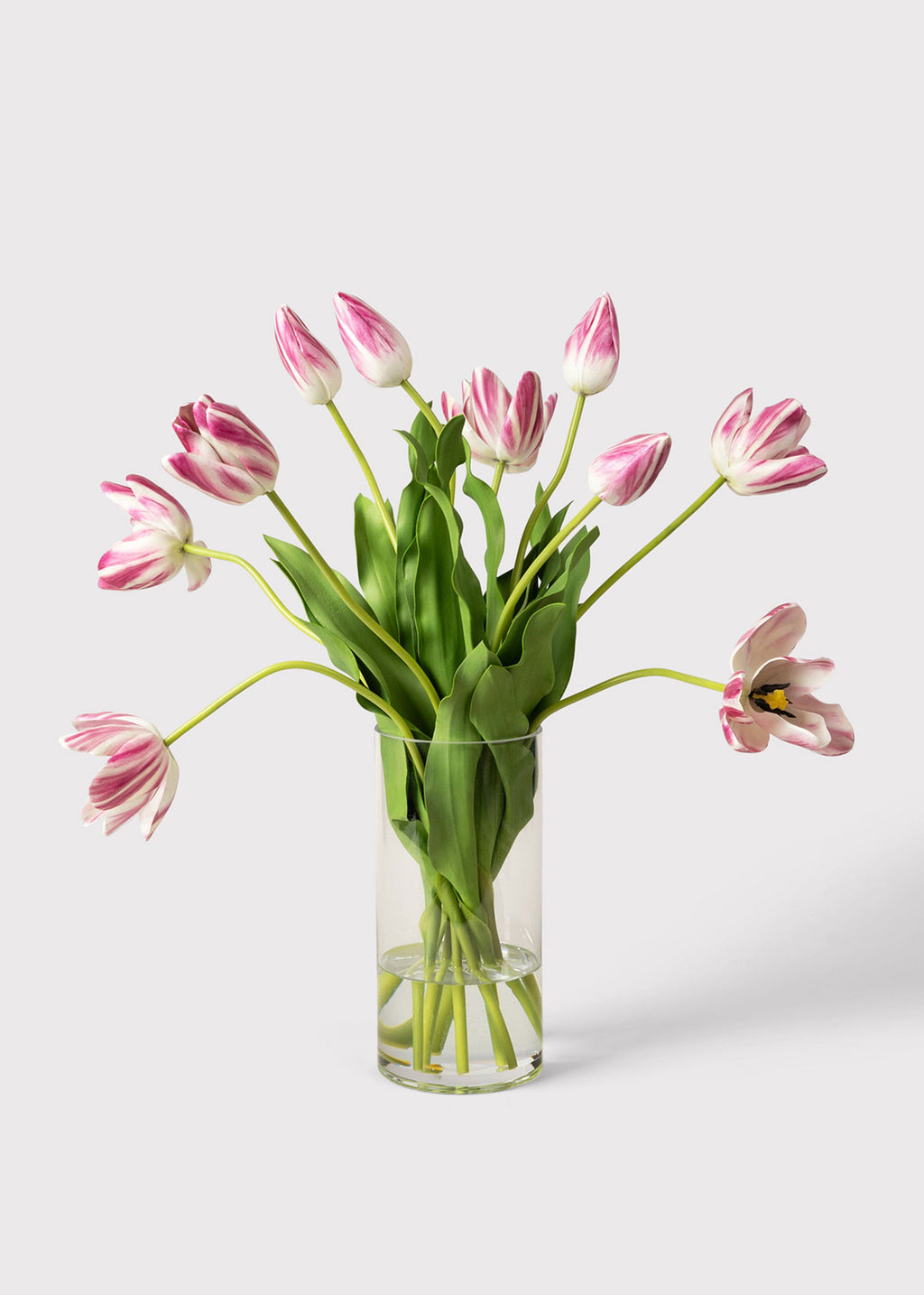 Mauve Faux Tulip Arrangement for Home Decor
